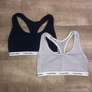 Calvin Klein razorback bralletes
